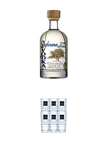 Debowa Vodka 0,7 Liter + Three Sixty Vodka Gläser 6er Karton