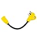 Proline Power RV Electrical Cord Adapter 15 Amp Female to 30 Amp Female with Easy Removal Handle