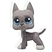 4pcs Littlest Pet Shop Great Dane Dog Lps #244 #750 #184 #1519