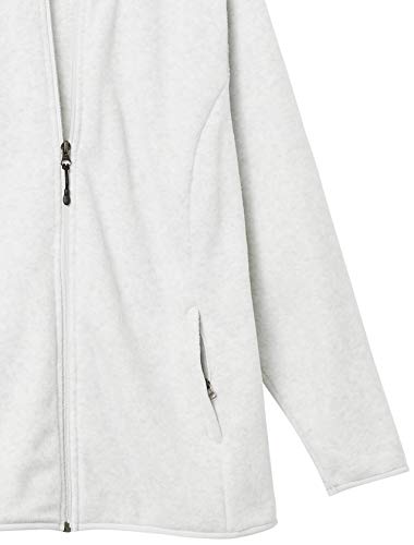 AMAZON ESSENTIALS WOMEN’S CLASSIC-FIT FULL-ZIP POLAR SOFT FLEECE JACKET (AVAILABLE IN PLUS SIZE), LIGHT GREY HEATHER, 5X