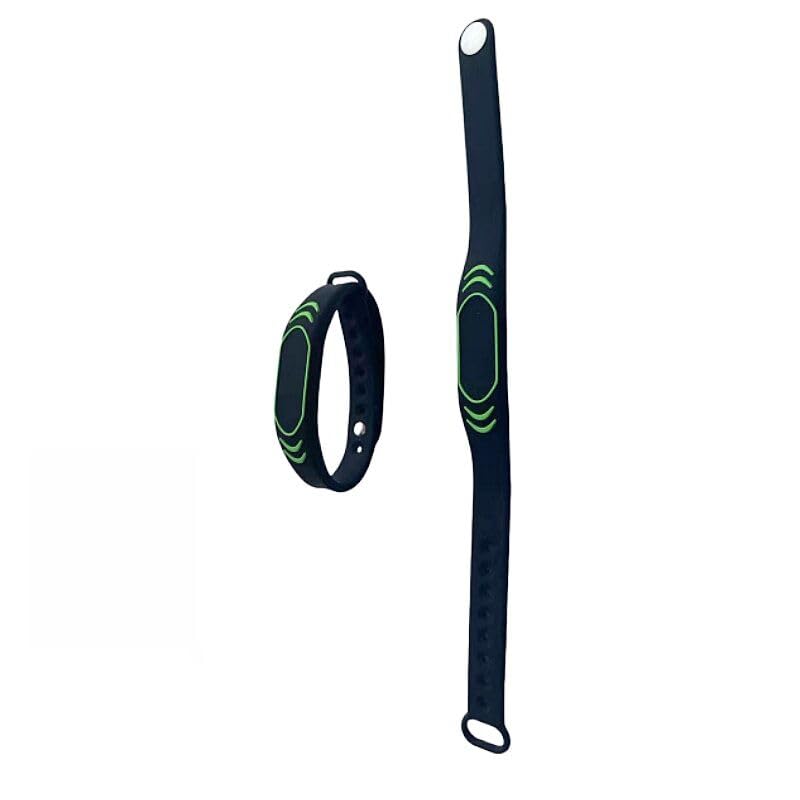 YARONGTECH rfid wristband 13.56MHZ Black Silicone Adjustable size (pack of 2)