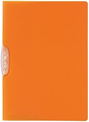 Durable Duralux Translucent Binder | Extra-Wide A4 Folder With Label Window | Orange PVC Document Holder - View #6