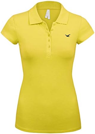 Junior Short Sleeve Multi Colors 5 Buttons Slim Fit Polo Shirts