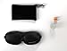 Sleep-EZzzz Sleep Mask #1 Best 3D Sleep Mask, Travel Kit : Aids in Dealing with Insomnia, Comes with Eye Covers, Ear Plugs, Storage Bag, eBooks, and Lifetime Guarantee (Black Mask)