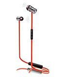 eCrew Wireless Bluetooth V4.1 Stereo Sports Headphones with Microphone (Red)