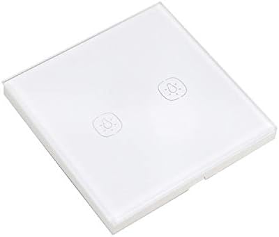 Interruptor de botn Inteligente LLD 2 4G 2 Botones Smart Switch de Pared de luz Soporte de AlexaPgina Principal de Google de Control de Voz EE UU Enchufe Interruptor de la Pared del Panel de v