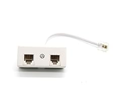 2-Way RJ11 Telephone Plug to RJ11 Socket Adapter