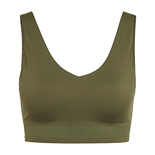 adidas,womens,Cozy Yoga Bra,Wild Pine/Black,XX-Large
