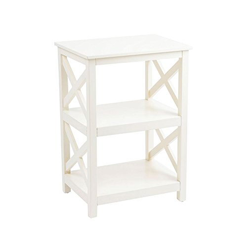 Multi Purpose Fully Assembled Side and End Table with Storage, Antique