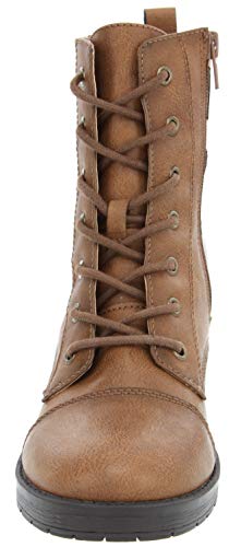 Sugar Women's Kiki Dress Block Heel Ankle Boot Ladies Side Zipper Bootie Brown w/Sweater 10 - Thumbnail 4