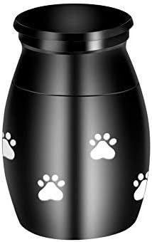 Small Keepsake Urns for Pet Ashes Mini Dog Paw Cremation Urns for Ashes Stainless Steel Memorial Ashes Holder
