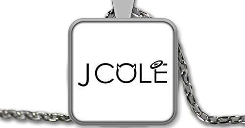 J. Cole Square Pendant Necklace 1 inch in diameter