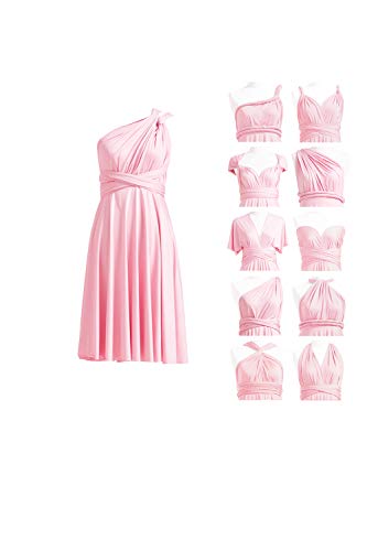 Short Infinity Bridesmaid Dresses Convertible Wrap Midi Multiway Dress