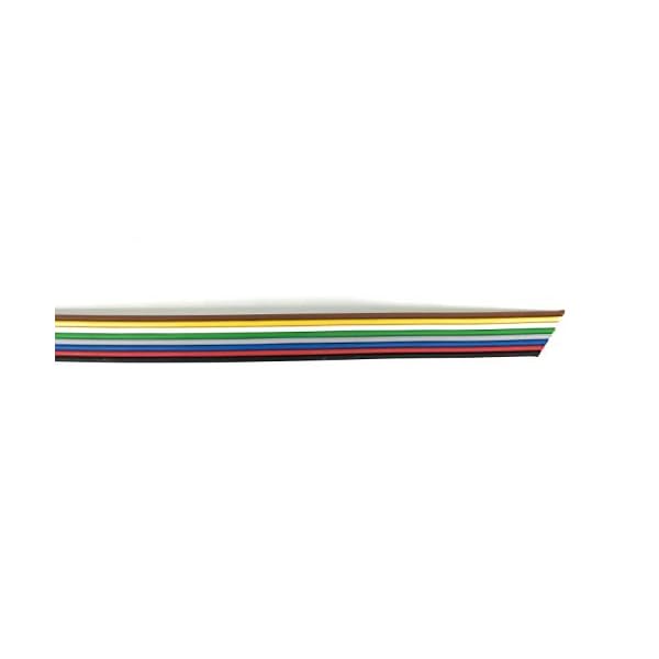 BELI-BECO L825/10 Kabel - Kupferlitze 8 x 0,25 mmÂ² - Flachleitung 8-adrig - 8-Farben: Schwarz, Rot, Blau, Grau, GrÃ¼n, WeiÃ, Gelb, Braun - 10 m Ring – Bild 5