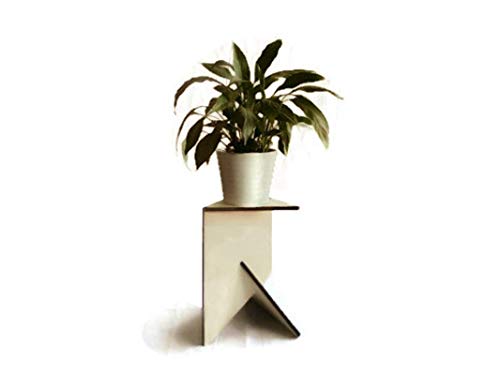 Amazon Com Triangular Wooden Pot Plant Stand Alone For Indoors In