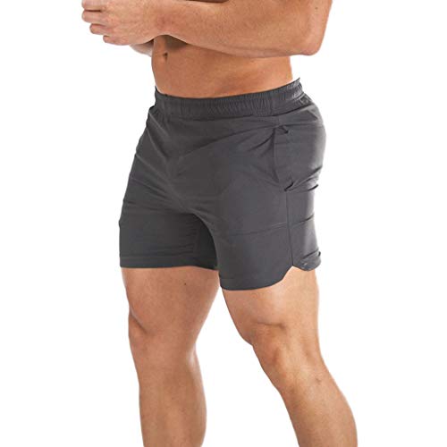 NUWFOR Men's Swimwear Running Surfing Sports Plus Size Beach Shorts Trunks Board Pants XXL Waist:30.7"