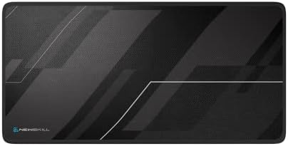 Artemis Alfombrilla Gaming XXL Tela Jacquard Base Antideslizante Borde Ribeteado Negra