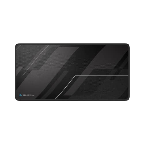 Artemis Alfombrilla Gaming XXL Tela Jacquard Base Antideslizante Borde Ribeteado Negra