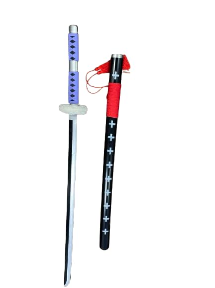 Photo 1 of 41" Anime Foam Sword Cosplay Samurai Sword Katana Weapon Blade Costum (Various Styles Available) (Law Purple)