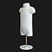 Toddler + Infant + Child Mannequin Torso, Dress Form Hollow Back Body Kids Set, with Metal Stand by EZ-Mannequins, for Craft Shows, Photos or Display, Easy to Use and Store, 9mo-7 Clothing Sizes.