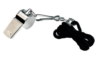 PAC Supplies Global Ltd METAL REFEREE'S SPORTS WHISTLE & LANYARD
