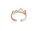 Rosa Vila Mountain Range Ring for Women, Ideal Gift for Outdoor Lovers and Hikers, Adjustable Mountain Rings for Women