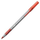 Round Stic Grip Xtra Comfort Ballpoint Pen, Red Ink, 1.2mm, Medium, Dozen