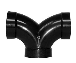Canplas 102262 ABS DWV 2 Double 1/4 Bend HXHXH