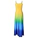 ETCYY Women's Long Gradient Sleeveless Summer Beach Maxi Dress