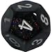 Polyhedral 7-Die Borealis Dice Set - Smoke with Silver (Discontinued)