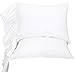 Queen's House White Pillowcases King Size Set of 2-Style G