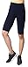 Neonysweets Womens Active Workout Tights Yoga Short Cotton Half Tights Dark Blue M
