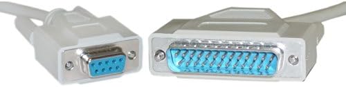 GadKo Serial Cable, DB9 Female to DB25 Male, 9 Conductor, 25 foot