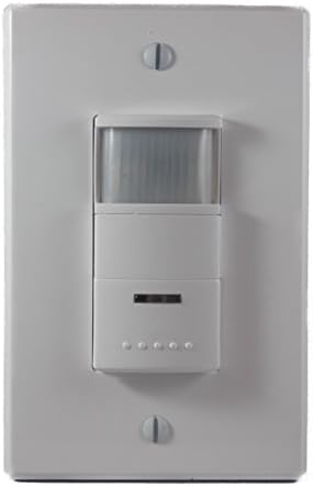Motion Sensor Light Switch – Great 800W Dual Technology PIR Motion Activated Wall Switch for Home or Business – No Neutral Line Required – Single Pole – Adjustable Timer(1 Pack)