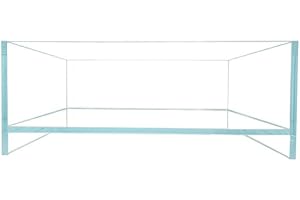 HIRO Aquatics Nano Tall Rimless Aquarium Low Iron Frameless Fish Tank, Extra Clear with Floating Air Style, for Aquariums or Terrariums