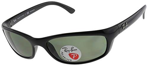 Ray-Ban-Mens-Rb4115-Polarized-Rectangular-Sunglasses-Black-570-mm