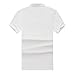 EAGEGOF Men's Shirts Golf Polo Shirt Short Sleeve Tshirts T Tech Moisture-Wicking Breathable Casual White