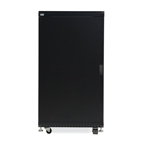 22U LINIER Server Cabinet - Solid/Vented Doors - 24" Depth