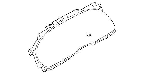 Ford 9C2Z-10887-A - GLASS - INSTRUMENT C