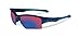 Oakley Men's OO9200 Quarter Jacket Rectangular Sunglasses, Polished Navy/Positive Red Iridium, 61 mm