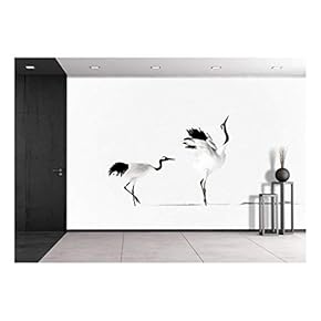 Crane - Removable Wall Mural | Self-Adhesive Large Wallpaper - 66x96 inches