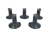 Beauticom 5 Pieces Airbrush® Brand Plastic Finger Stand for Finger Nail Airbrushing (BLACK Color)