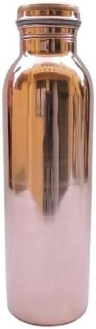 Khussa lacquered copper bottle a leak proof jointless bottle good for digestion and ayurvedic health 950 ml