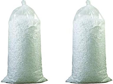Partners Brand P7NUTS Loose Fill Packing Peanuts, 7 Cubic Feet, White (Pack of 2)