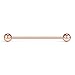 Ruifan 6PCS 14 Gauge Industrial Barbell Cartilage Earring Body Piercing Jewelry 1 1/2 Inch(38mm) With Balls