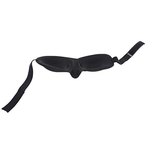 NHSDF 3D Memory Sponge Sleep Mask Travel Sleeping Eye Mask Sleeping Blindfold Cache Masque Black