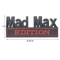 KEEGTBOX Universal Metal Mad Max Edition Emblem for