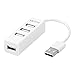 [Ultra Slim] Weme 4-Port USB 2.0 Data Hub with Built-in 10CM Long Cable for iMac, MacBook, MacBook Pro, MacBook Air, Mac Mini, Chrombook, Surface 3, Surface Pro 3, Surface Pro 4,Surface Book,PC