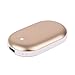Cypers Double-Side Rechargeable Hand Warmer 5200mAh Portable Power Bank for iPhone, Samsung Galaxy and Android Phone(Gold)