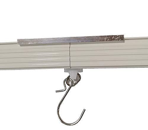 VRSS Aluminum Straight Ceiling Track Curtain Track Top Mounting Set 1 Meter/3.2 Feet Length (1 Meter Track) - Thumbnail 7